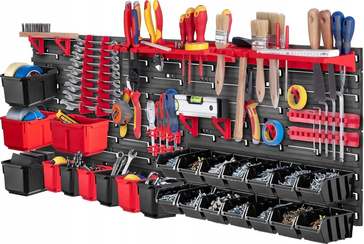 Tablica narzędziowa Kadax K7715 ścianka warsztatowa 116 x 39 cm 46 elementów (5903699468678) - obraz 2