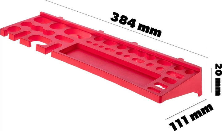 Tablica narzędziowa Kadax K7715 ścianka warsztatowa 116 x 39 cm 46 elementów (5903699468678) - obraz 8