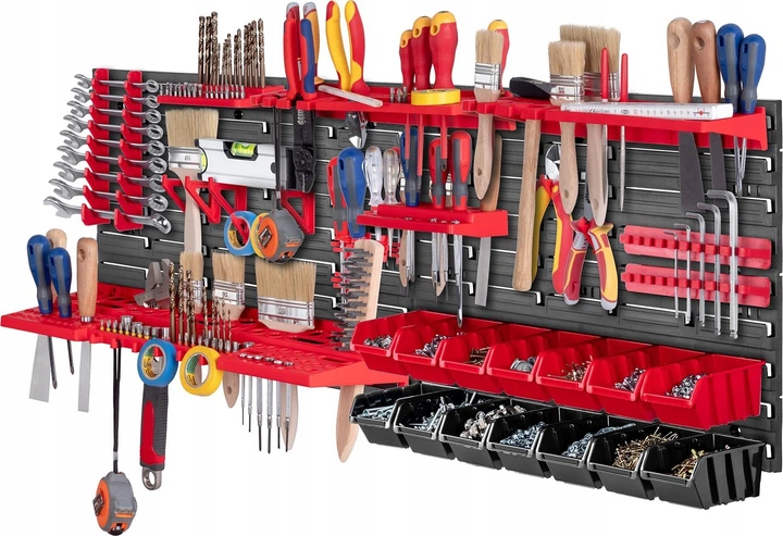 Tablica narzędziowa Kadax K7716 ścianka warsztatowa 116 x 39 cm 39 elementów (5903699473672) - obraz 2