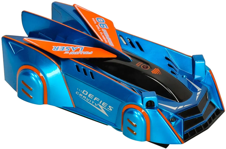 Samochód zdalnie sterowany Runion Laser Carna pilocie laserowym jeździ po ścianie i suficie Niebieski (5903039752887) - obraz 3