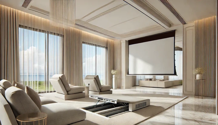 Екран Elite Screens Evanesce Tab-Tension ITE106HW3-E24, 16:9, CineWhite, In-Ceiling, Top Drop 60 см, ДУ/Trigger - Фото 4 Екран Elite Screens Evanesce Tab-Tension ITE106HW3-E24, 16:9, CineWhite, In-Ceiling, Top Drop 60 см, ДУ/Trigger - изображение 4