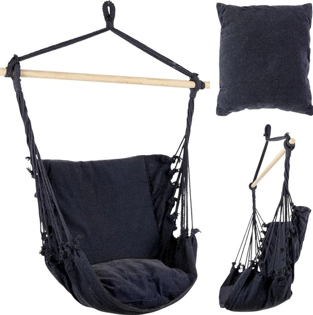 Бразильський гамак з подушкою Progarden Графітовий (911901-C) - зображення 1
