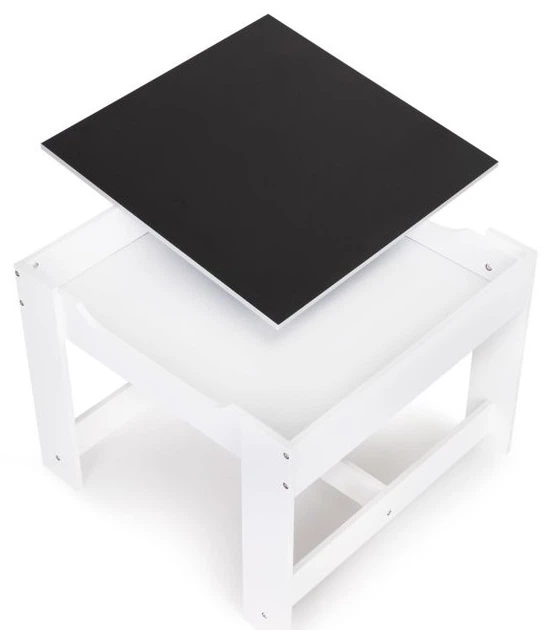 Дерев'яні меблі для дітей EcoToys ZCF-01A набір стіл із дошкою + 2 стільці (5903769976799) - зображення 3