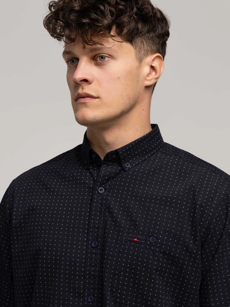 Koszula męska bawełniana Lee Cooper New Tenby-50Zm 3XL Czarna (5905991747963) - obraz 4