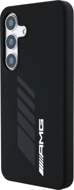 Etui plecki AMG Oversize Rhombs MagSafe do Samsung Galaxy S25 Black (3666339422295) - obraz 2