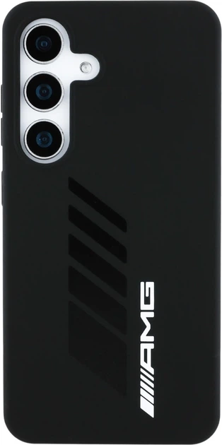 Etui plecki AMG Oversize Rhombs MagSafe do Samsung Galaxy S25 Black (3666339422295) - obraz 3