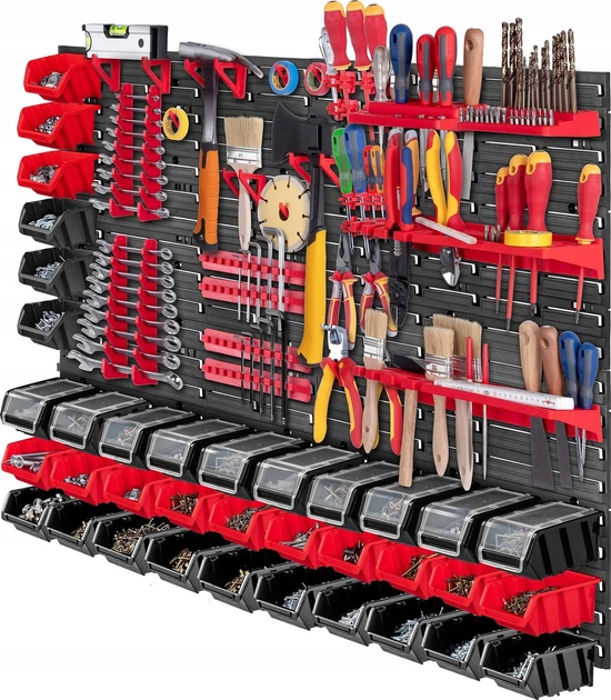 Tablica narzędziowa Kadax K7662 ścianka warsztatowa 116 x 78 cm 80 elementów (5903699468142) - obraz 2