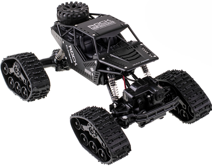 Машинка на дистанційному управлінні KIK Rock Crawler 4x4 LHC012 авто 2в1 Чорна (5903039720558) - зображення 2