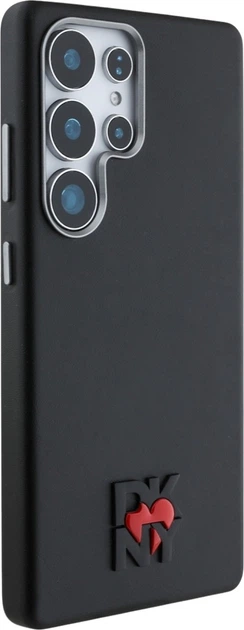 Etui plecki DKNY Leather Heart of NY do Samsung Galaxy S25 Ultra Black (3666339422721) - obraz 4