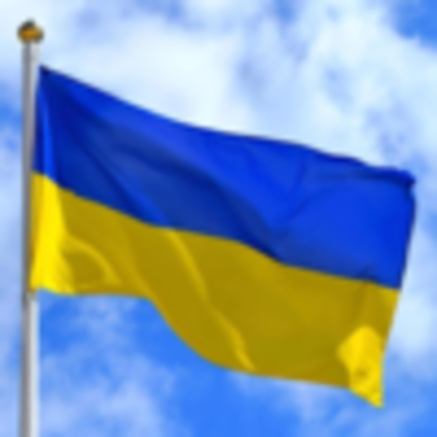 Флаг Украины с кольцами под флагшток 140х90см сине-желтый яркий цвет - изображение 5