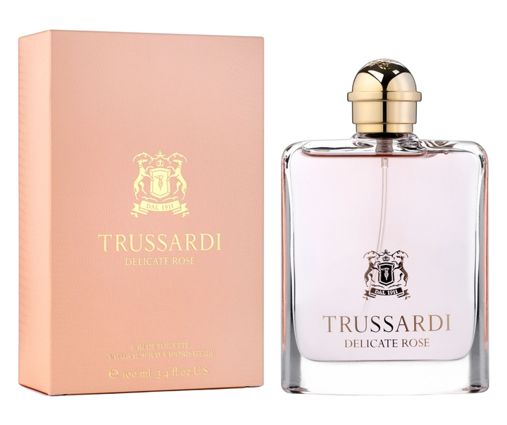Туалетна вода для жінок Trussardi Delicate Rose 100 мл - Фото 1 Туалетна вода для жінок Trussardi Delicate Rose 100 мл - зображення 1