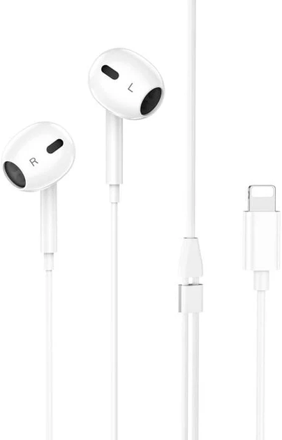 Słuchawki Hoco M111 Wired White (6942007606684) - obraz 2