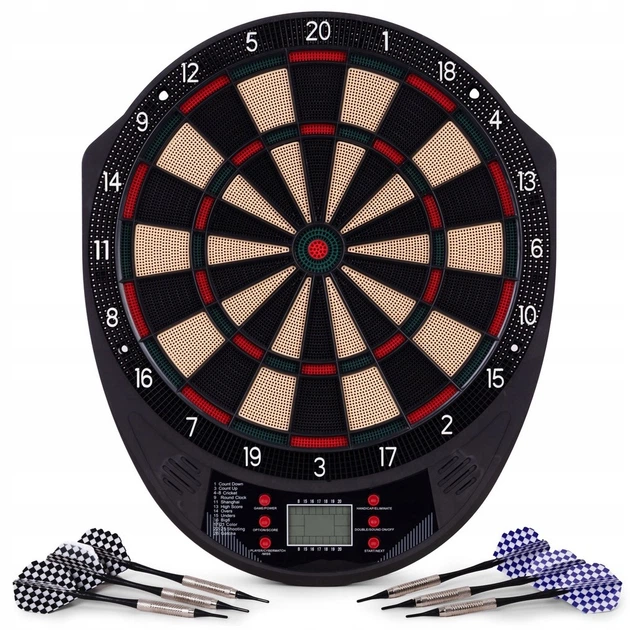Дартс електронний EcoToys з LCD‑дисплеєм 26 ігор у комплекті 6 дротиків 41 см (AP-101) (5905817008889) - зображення 3