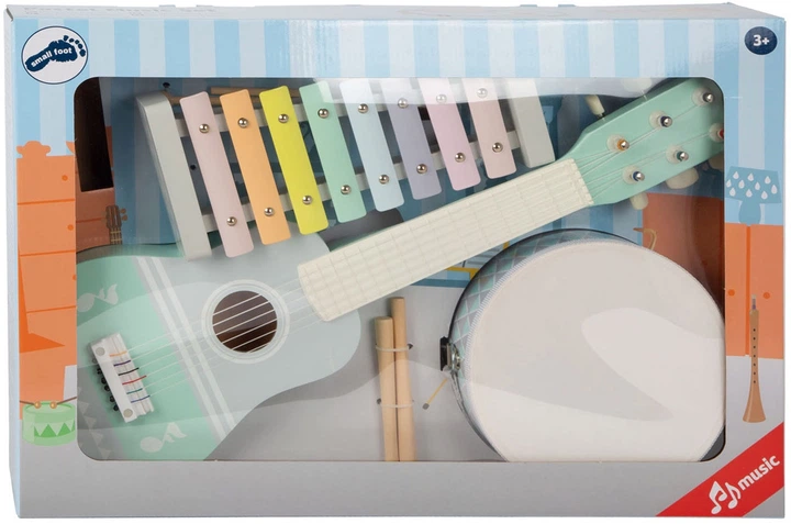 Zestaw instrumentów muzycznych drewnianych Small Foot Pastel 7 szt. 11685 (4020972116857) - obraz 3