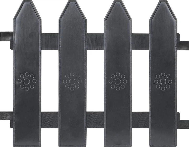 Płotek ogrodowy Vilde 20x15 cm 10 szt. Grafitowy (351004-G) - obraz 3