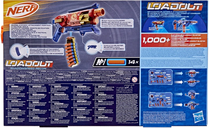 Бластер іграшковий Hasbro Nerf Loadout Shadowspeed Recon (5010996347114) - зображення 6