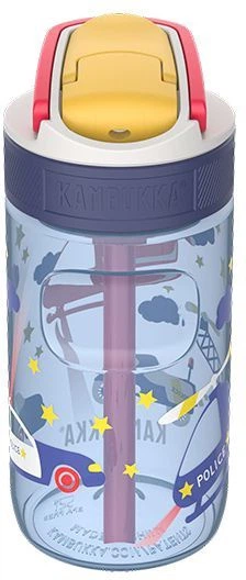 Пляшка для води тританова Kambukka Lagoon kids Police Patrol 400 мл Темно-синя (11-04059) (5407005144398) - зображення 2