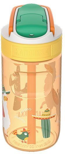 Пляшка для води тританова Kambukka Lagoon kids Mexican Parade 400 мл Жовта (11-04057) (5407005144374) - зображення 2