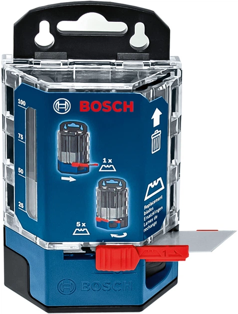 Ostrza do noży Bosch 1600A01V3J w dozowniku 50 szt (4059952523538) - obraz 3