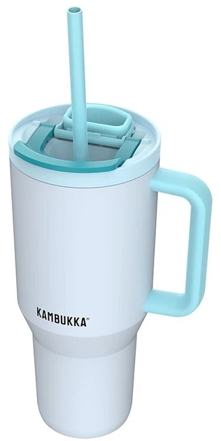 Kubek termiczny Kambukka Rio Frosty Coconut 950 ml Biały z niebieskim (11-08003) (5407005144329) - obraz 3