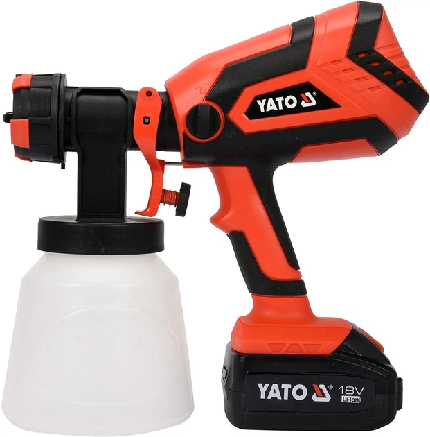Pistolet malarski Yato YT-82765 18 V przepływ 1 l/min - akumulator 4 Ah (5906083058257) - obraz 2