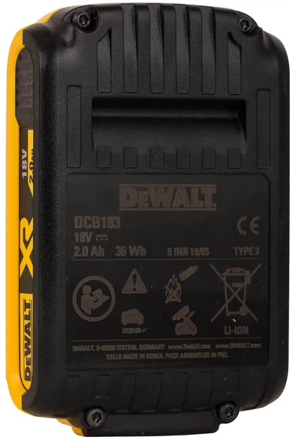 Зарядний пристрій DeWALT + 2 АКБ XR Li-Ion 18 В/2 Аг DCB1104D2 (5035048790021) - зображення 5