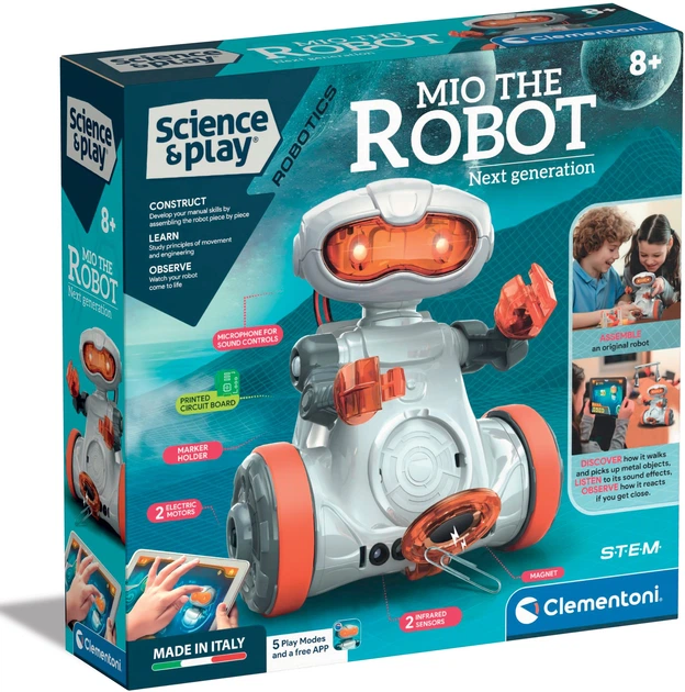 Robot-konstruktor Clementoni Science & Play Mio Robot 75053 (8005125750535) - obraz 3