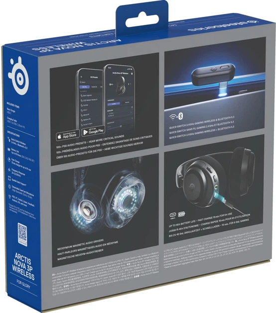 Навушники SteelSeries Arctis Nova 3P Wireless MultiPlatform Black (5707119059510) - зображення 6