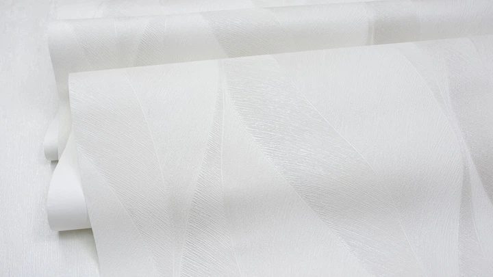 Tapeta winylowa na flizelinie Sintra Silver Leaves 0.53 x 10.05 m Jasnobeżowa z szarym (5482400169702323049) - obraz 4