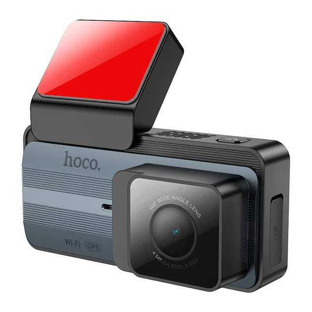 Видеорегистратор Hoco DV12 Driving recorder 2K display GPS (с задней камерой) (Wi-Fi, 3.69", 2560p, 140°) Grey - Фото 2 Видеорегистратор Hoco DV12 Driving recorder 2K display GPS (с задней камерой) (Wi-Fi, 3.69", 2560p, 140°) Grey - изображение 2
