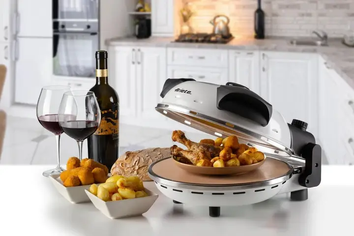 Домашняя каменная печь для пиццы Ariete 918/00 Pizza Italia White - изображение 4
