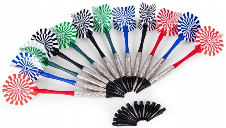 Дартс електронний EcoToys з LCD‑дисплеєм 27 ігор у комплекті 12 дротиків 42 см (AP-607) (5905817008896) - зображення 4