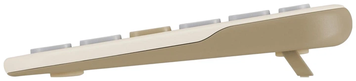 Клавіатура бездротова ASUS Marshmallow KW100 Bluetooth Oat Milk (90XB0880-BKB170) - зображення 6