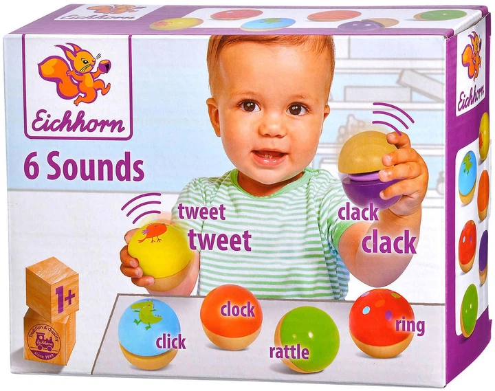 Музичні кулі дерев'яні Eichhorn 6 шт. 100003487 (4003046006568) - зображення 2
