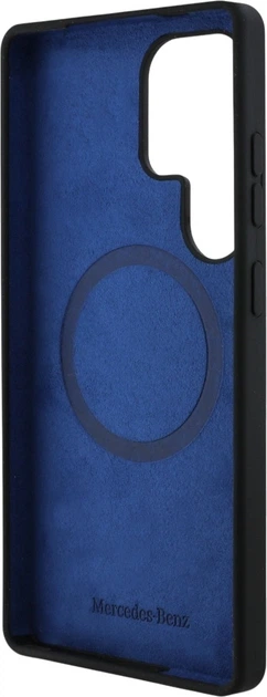 Панель Mercedes Silicone Contrasted Curves MagSafe для Samsung Galaxy S25 Ultra Black (3666339424206) - зображення 5