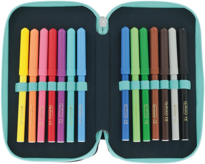 Piórnik z wypełnieniem Herlitz Triple Happy Lions 31 elementów (50043422) - obraz 5