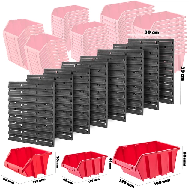 Tablica narzędziowa Kadax K7729 ścianka warsztatowa 156 x 78 cm 95 elementów (5903699468814) - obraz 5