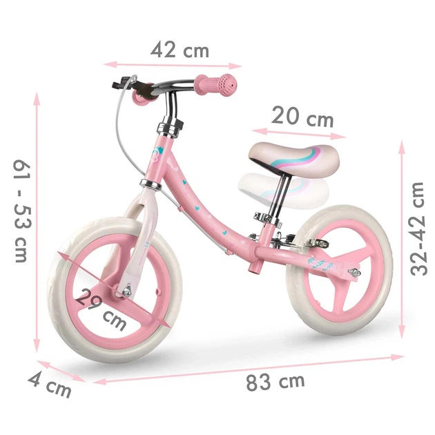 Rowerek biegowy Ricokids Fun Adventure Różowy (5903890630317) - obraz 6