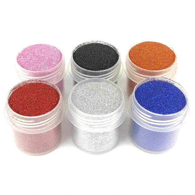 Набір гліттера для біо-тату «№1 Великий» glitter-set-big-6x-1, 6 кольорів по 12 мл - Фото 1 Набір гліттера для біо-тату «№1 Великий» glitter-set-big-6x-1, 6 кольорів по 12 мл - зображення 1