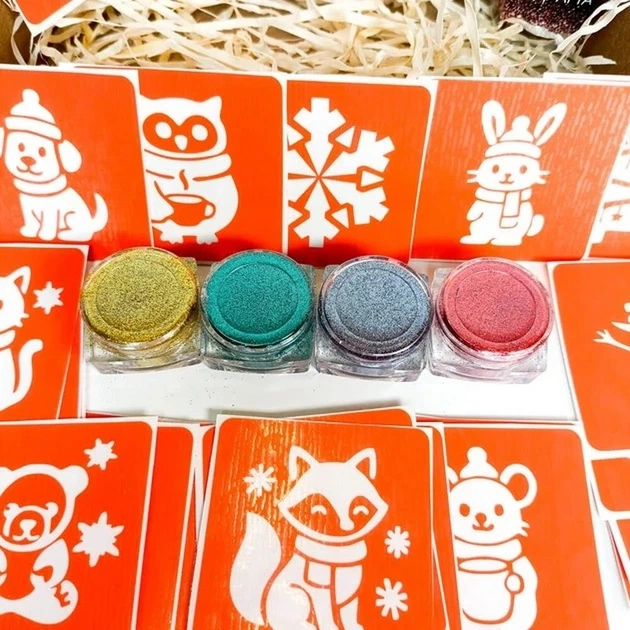 Набір для біо-тату "Зима - глітер" set-winter-glitter - изображение 5