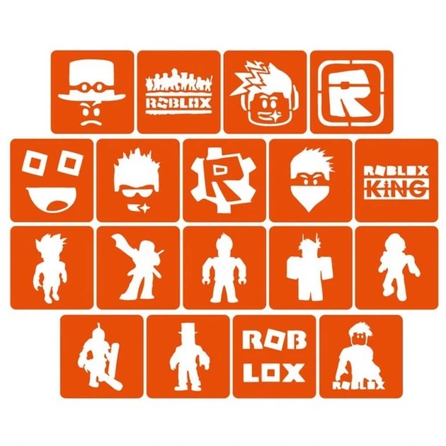 Набір трафаретів для біо-тату "Roblox" Roblox_5x5_18_1 - Фото 1 Набір трафаретів для біо-тату "Roblox" Roblox_5x5_18_1 - изображение 1