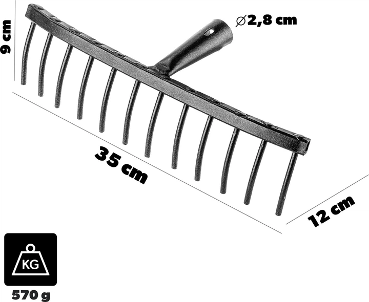 Граблі для каменю Kadax Conde K10117 (34094) - зображення 6