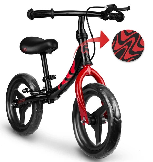 Rowerek biegowy Ricokids Fun Adventure Czarny (5903890630348) - obraz 2