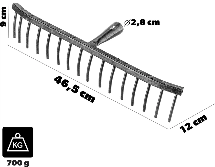 Граблі для каменю Kadax Conde K10119 (34096) - зображення 6