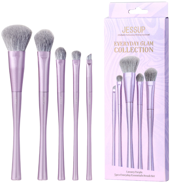 Zestaw pędzli do makijażu Jessup Everyday Glam Collection T515 5 szt (6976074375150) - obraz 1