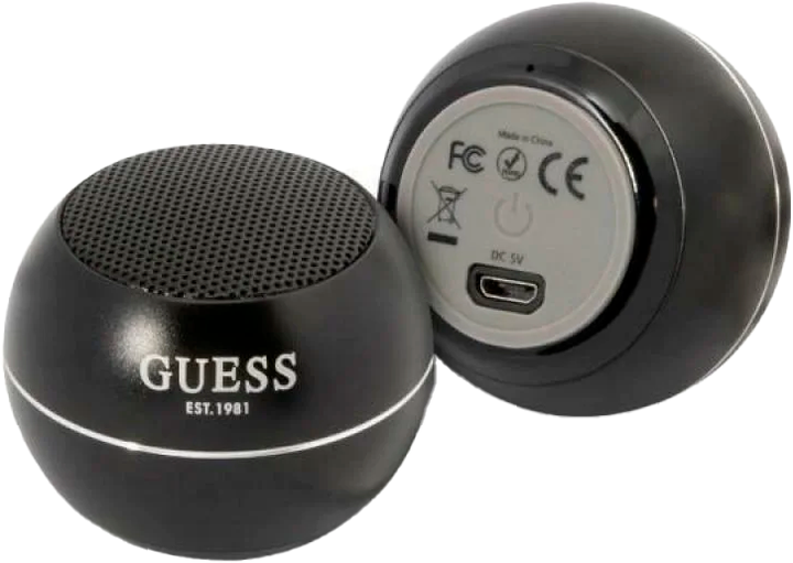 Głośnik przenośny Guess Speaker mini 3W Black (3666339051372) - obraz 3