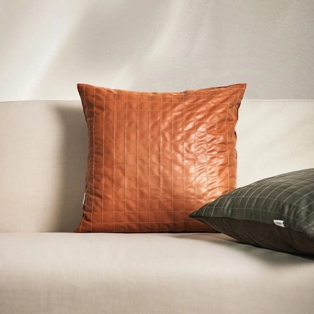 Наволочка Homla Katad з екошкіри 45 x 45 см (5906496749490) - зображення 6