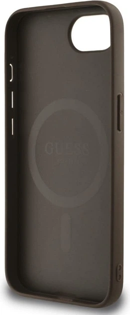 Панель Guess 4G Flowers Print with MagSafe для Apple iPhone 16e Brown (GUHMPSE4P4ROPEMCW) - зображення 7