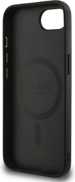 Панель Guess Peony Script with MagSafe для Apple iPhone 16e Black (GUHMPSE4PGPYSK) - зображення 7
