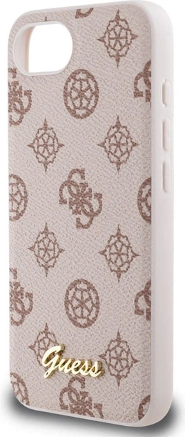 Панель Guess Peony Script with MagSafe для Apple iPhone 16e Brown (GUHMPSE4PGPYSW) - зображення 6